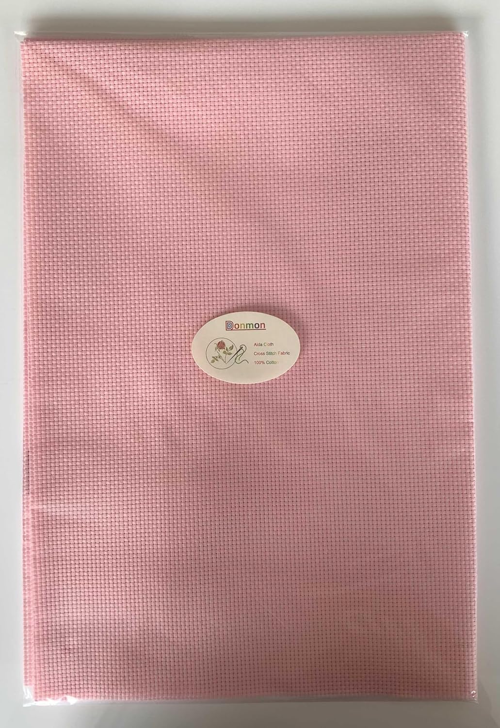 Aida Cloth 11 Count Cross Stitch Fabric,19×28inch (11CT,Pink)