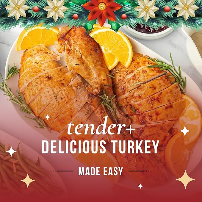 San Francisco Salt Company Organic Turkey Brine Kit – 13 oz Hickory & Herb Blend with BPA-Free Brine Bag – Certified Organic & Kosher Seasoning for Whole, Smoked, Oven-Roasted, or Fried Turkey