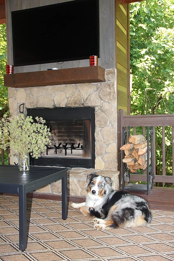 SteelFreak Heavy Duty Steel Fireplace Grate - Made in The USA (18 Inch)