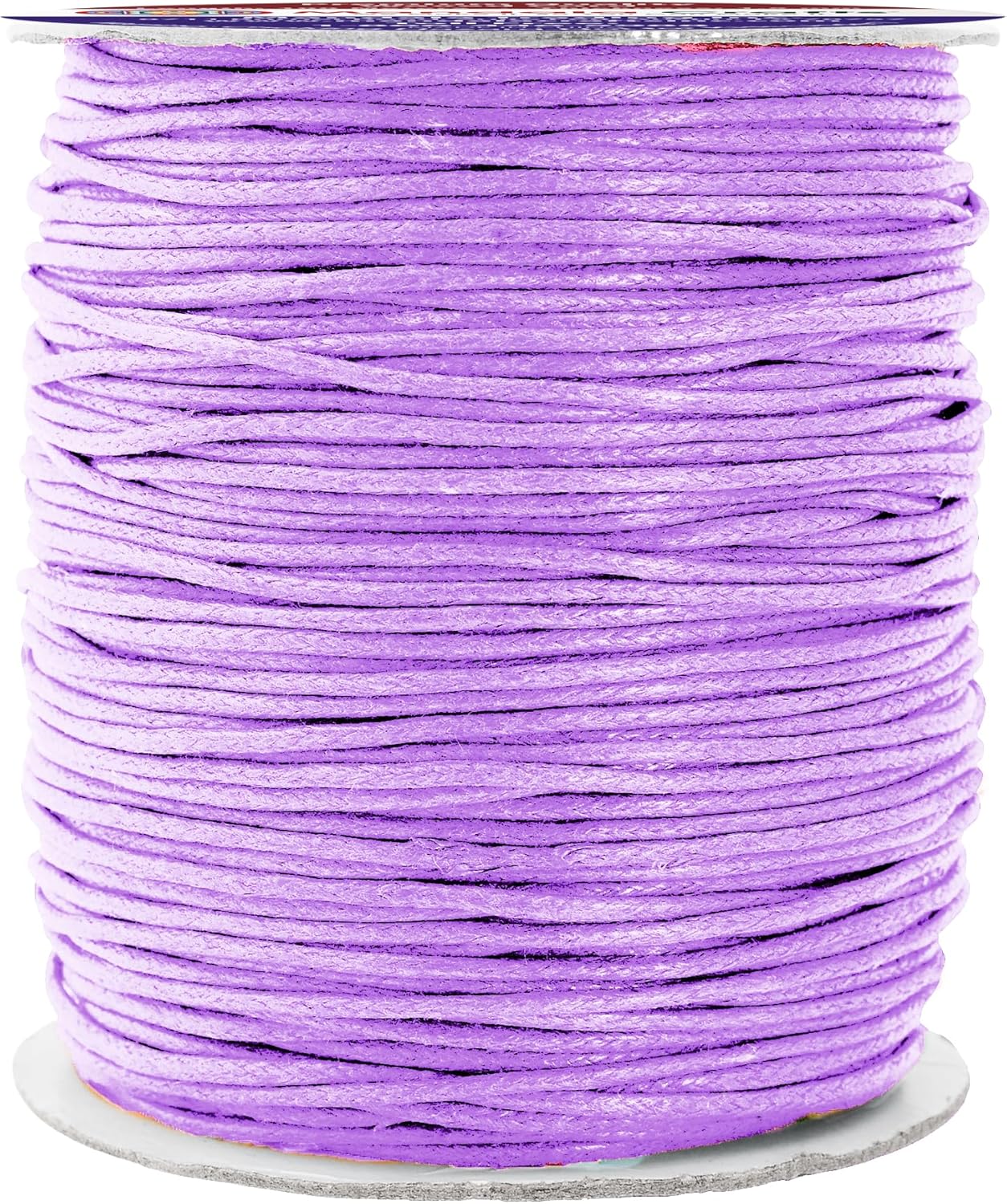 Mandala Crafts 1.5mm 109 Yards Lilac Cotton Waxed Cord for Jewelry Making Bracelet Cord Waxed String - Beading String Thread Jewelry Cords for Necklaces String