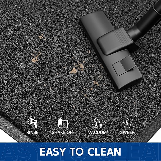 Sturdy Front Door Mat, 72" x 36" Heavy Duty Indoor Outdoor Doormat for Entryway, Fade Resistant, Waterproof Low Profile Entry Mat, Non Slip Welcome Mat for Outside Entrance, Patio, Home