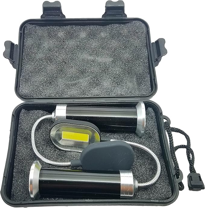 Bright Eyes | Magnetic Barbecue BBQ Grill Light Set for Grilling 2 Pack | 6 Alkaline AAA Batteries Included | Works on All Grills with an Exception to Stainless Steel.