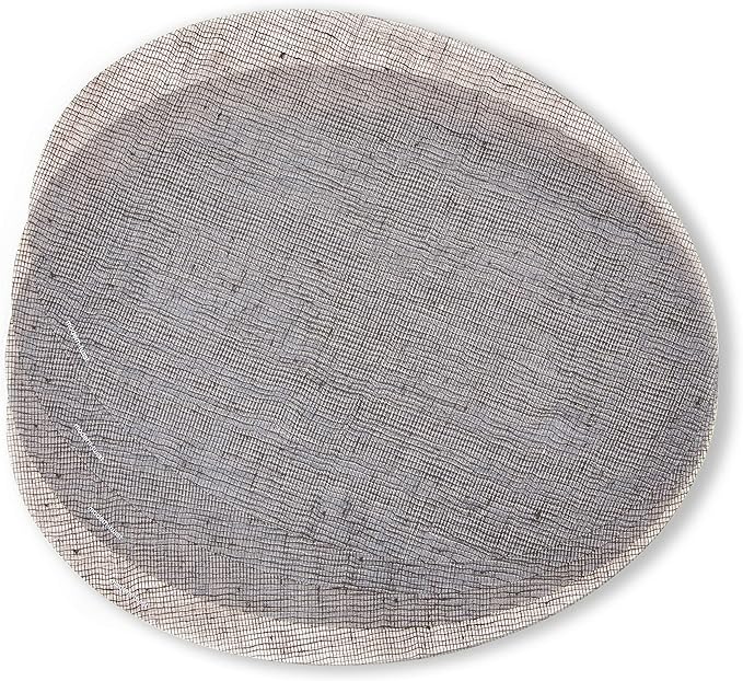 modern-twist Placemat 100% Food-Grade Silicone, Oval, Waterproof and Reusable, Linen – Chocolate