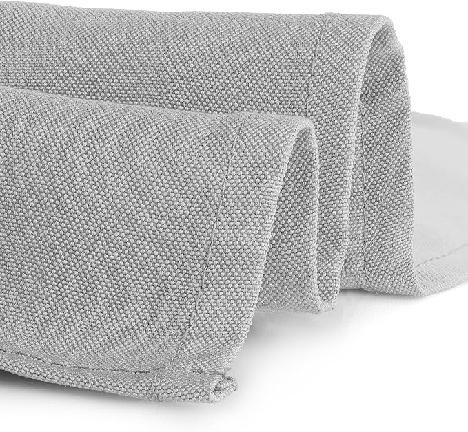 Gee Di Moda Rectangle Tablecloth - 60 x 126 Inch Silver Table Cloth for 8 Foot Rectangle Tables - Heavy Duty Washable Fabric - for Holiday Party, Dinner, Weddings, Baby Shower & Events
