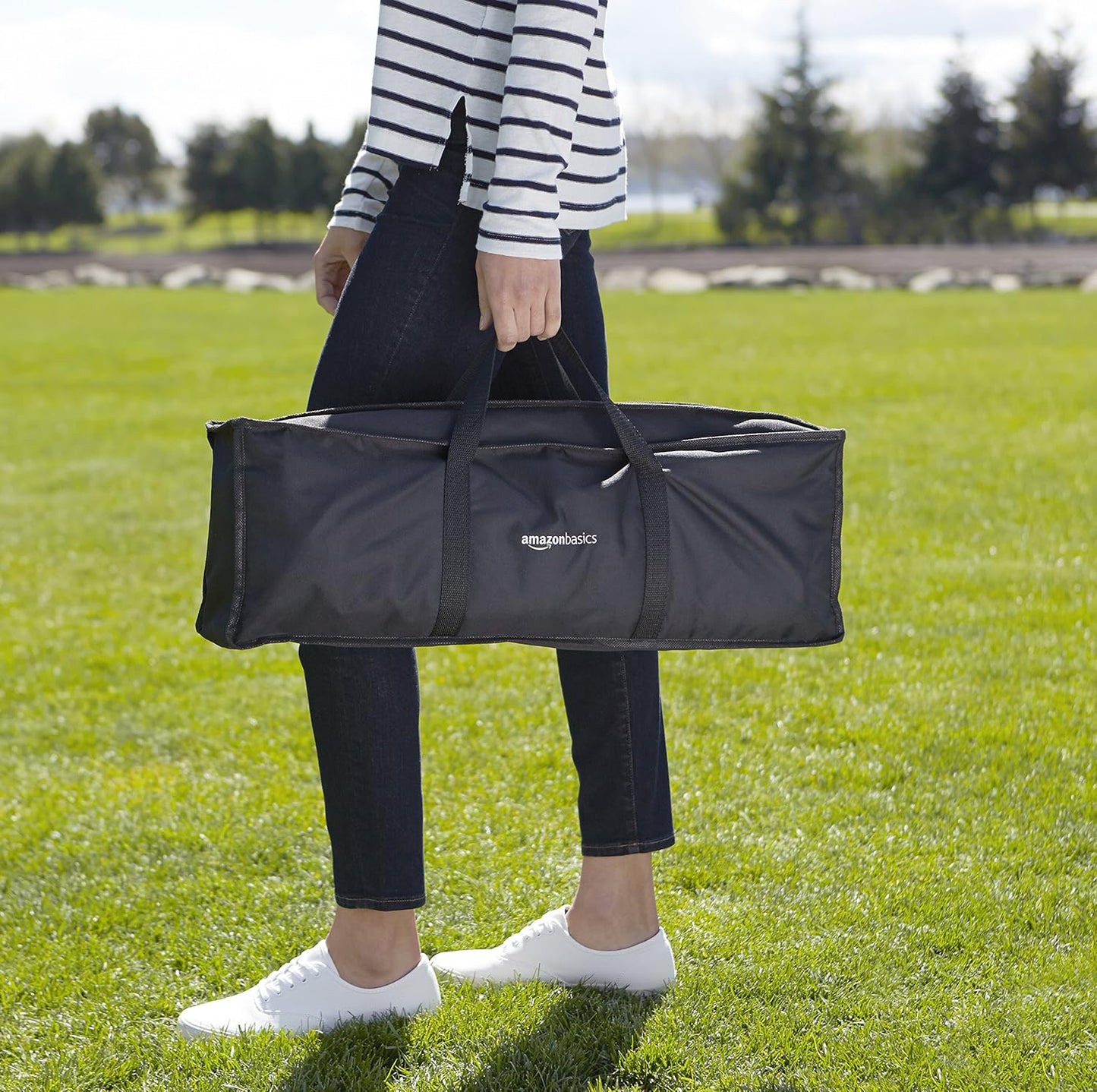 Amazon Basics Ladder Toss Game Set, Red/Blue