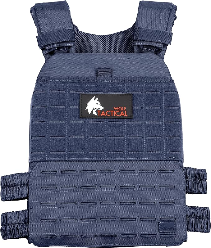 Wolf Tactical Adjustable Weighted Vest for Men & Women - Rucking, Workout, Running, Walking & CrossFit Weight Vest for Strength Training & Fitness