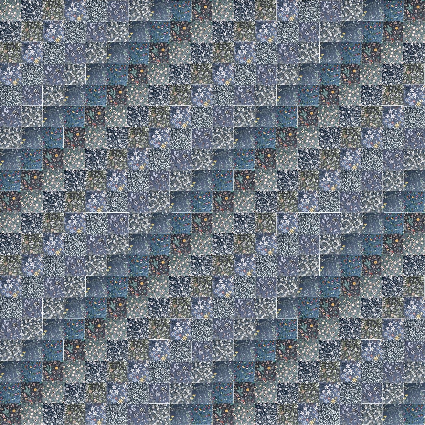 HANPATQUI 50PCS 12 x 12 inch Grey Printed 100% Cotton Fat Quarters Fabric for Sewing and Quilting Bundles Precut Fabric Square for DIY Craft Patchwork