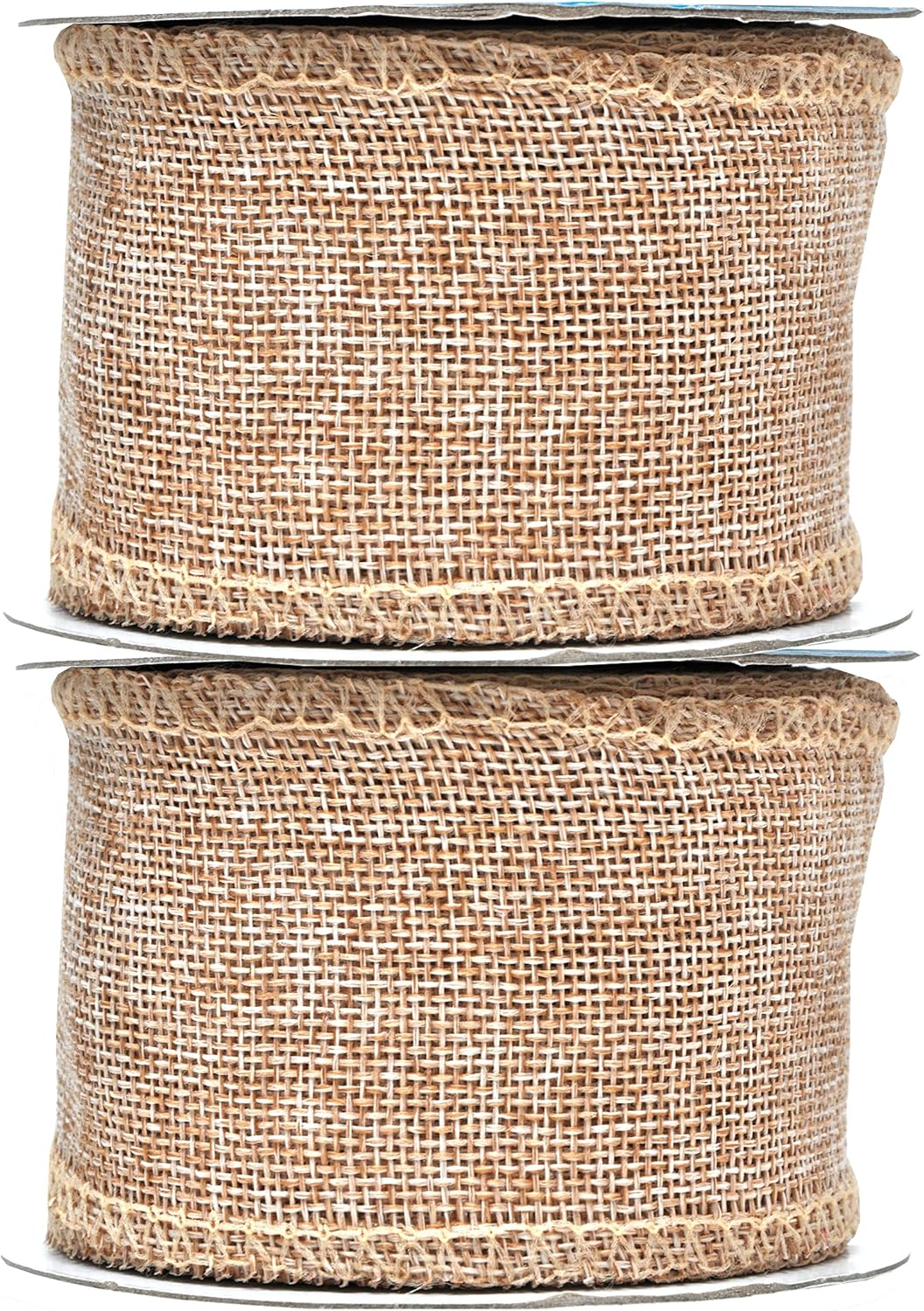 Mandala Crafts Natural Burlap Ribbon 2.5 Inches Wide Jute Ribbons for Crafts - 20 Yds Roll Rustic Burlap Wrap Trim Ribbons for Wreaths Bows Wedding Party Decoration