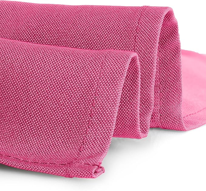 Gee Di Moda Rectangle Tablecloth - 70 x 120 Inch Fuchsia Table Cloth for 6 or 8 Foot Rectangle Tables - Heavy Duty Washable Fabric - for Holiday Party, Dinner, Weddings, Baby Shower & Events