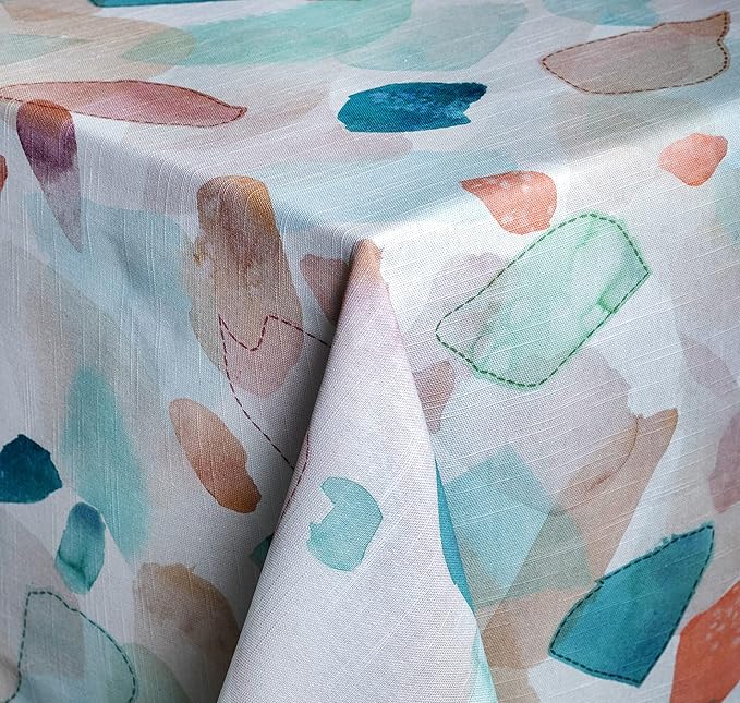 Maison d' Hermine Table Cloth Rectangle Table 100% Cotton 70 x 90 Inches Tablecloth Reusable Decorative for Dining Room, Farmhouse, Home, Party, Festive & Wedding Spring Summer - Summer Picnic