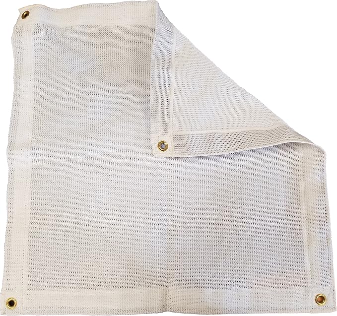 6 Ft. x 20 Ft. White Privacy Shade Mesh Tarp