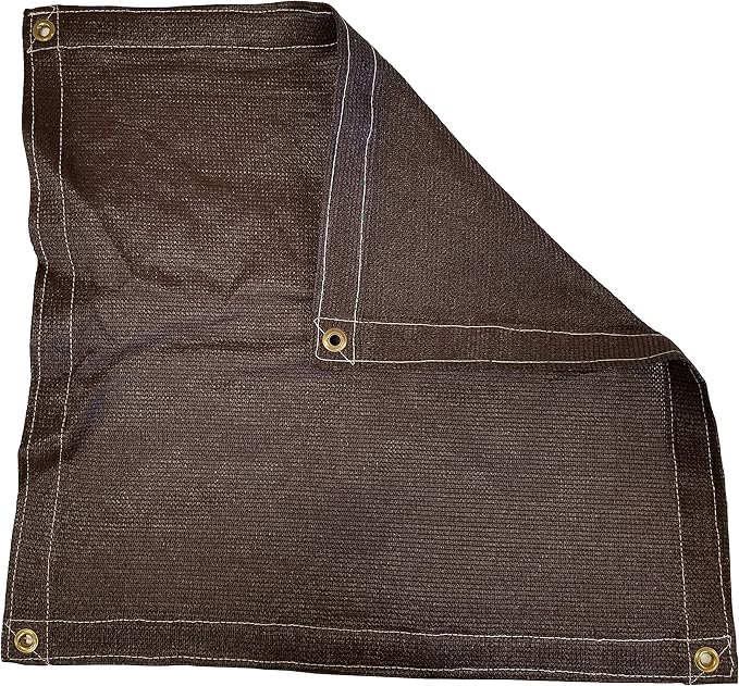 10 Ft. x 50 Ft. Brown Privacy Shade Mesh Tarp