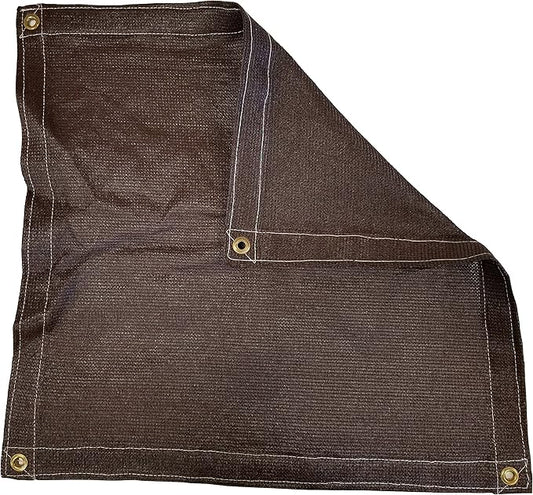 10 Ft. x 50 Ft. Brown Privacy Shade Mesh Tarp
