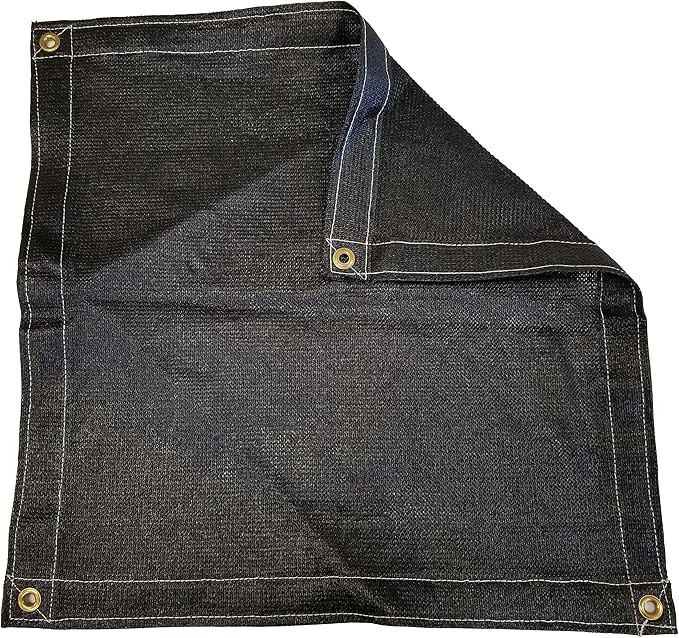 8 Ft. x 10 Ft. Black Privacy Shade Mesh Tarp