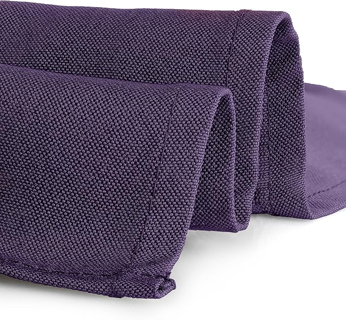 Gee Di Moda Rectangle Tablecloth - 60 x 84 Inch Purple Table Cloth for 5 Foot Rectangle Tables - Heavy Duty Washable Fabric - for Holiday Party, Dinner, Weddings, Baby Shower & Events